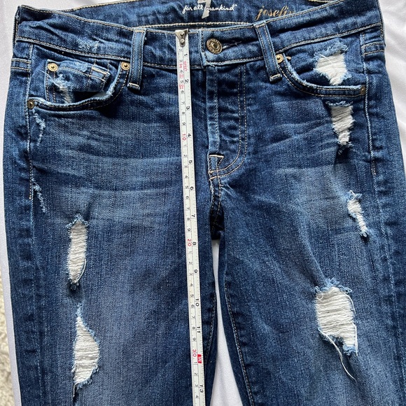 7 For All Mankind Women’s Josefina Skinny Boyfriend Jeans| size 24 - Picture 4 of 7
